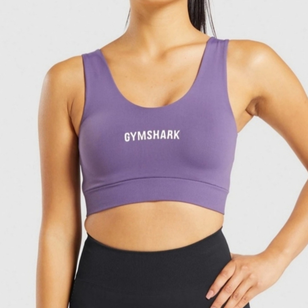 Gymshark Breeze Lightweight Seamless Sports Bra - Purple